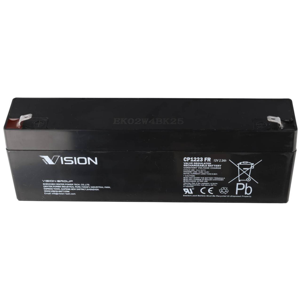 Batterie au plomb Vision CP1223 12,0 V 2,3 Ah-3