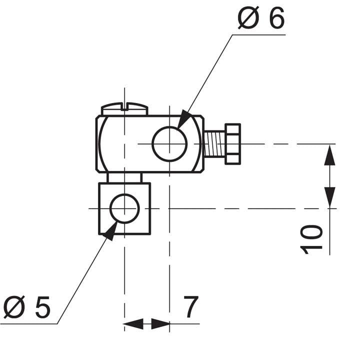 Chape de liaison SP9424 pour tirette de  lavabo-1