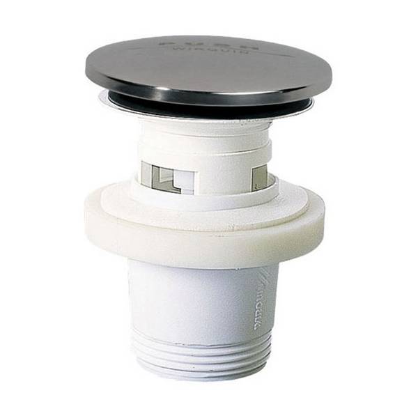 Bonde de lavabo Quick Clac clapet inox chromé