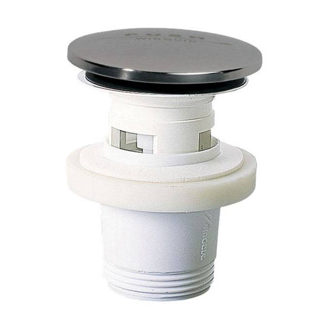 Bonde de lavabo Quick Clac clapet inox chromé-0