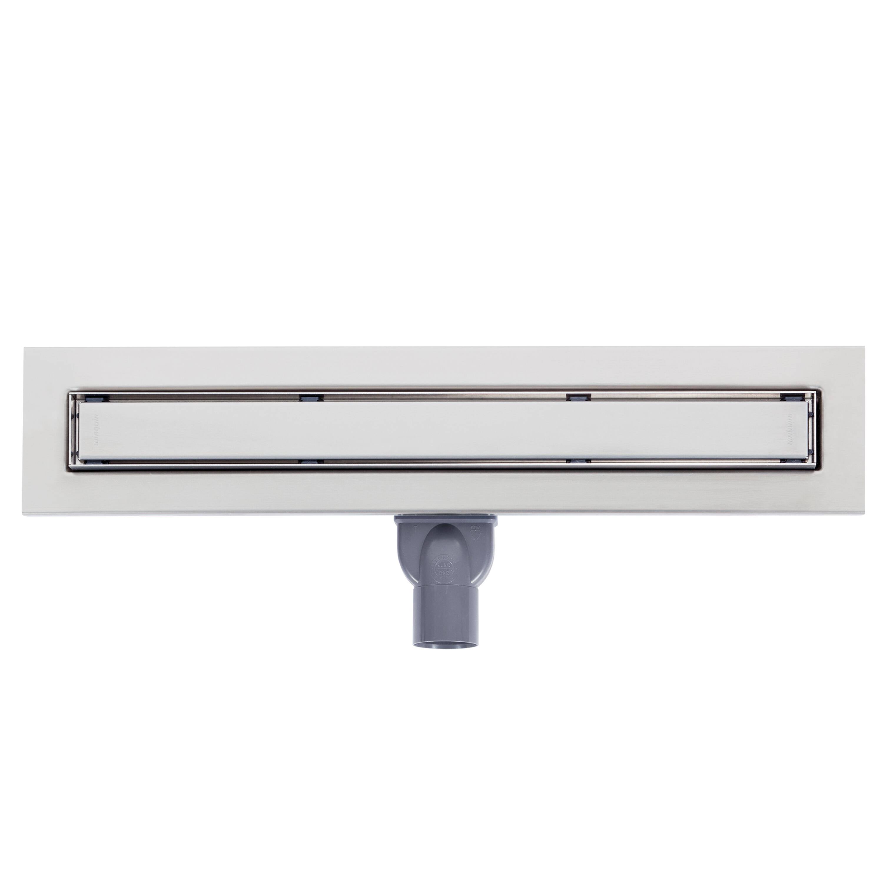 WIRQUIN Caniveau douche VENISIO SLIM+ Ø40 + Grille inox - Longueur 500mm-1