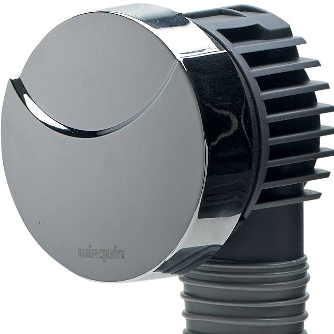 Wirquin Vidage baignoire à câble 700mm siphon orientable clapet ABS - chromé-1