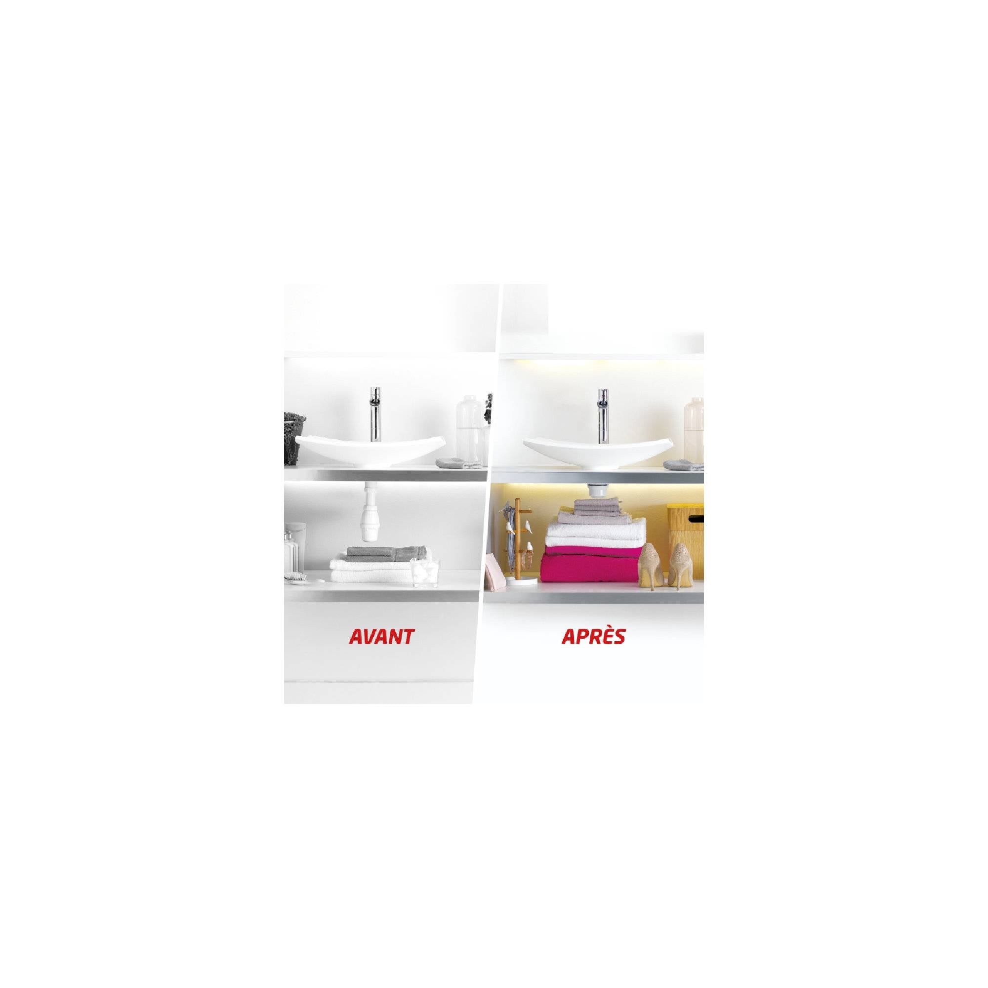 WIRQUIN Bonde et siphon Nano 6.7 pour lavabo ultra compact Quick clac-2
