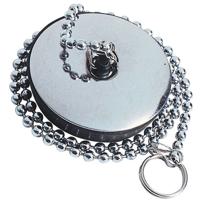 Bouchon SP9207 Ø40 mm avec enjoliveur et chainette-0