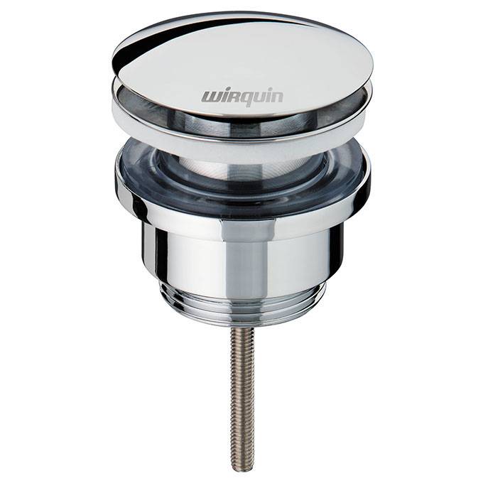 Wirquin Bonde Lavabo universelle laiton Quick-Clac chromé-0