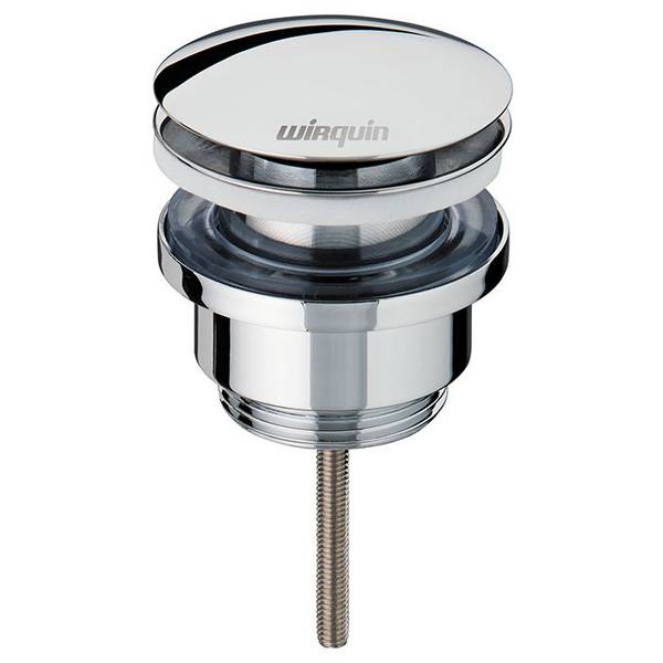 Wirquin Bonde Lavabo universelle laiton Quick-Clac chromé