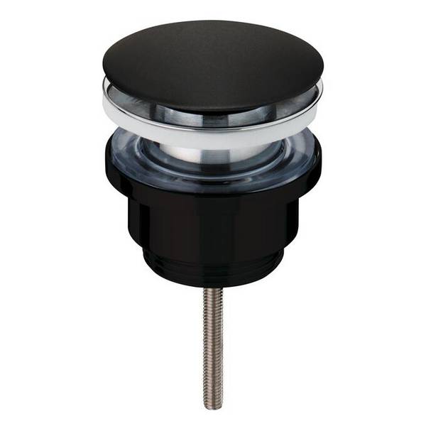Wirquin Bonde Lavabo universelle laiton Quick-Clac noir mat