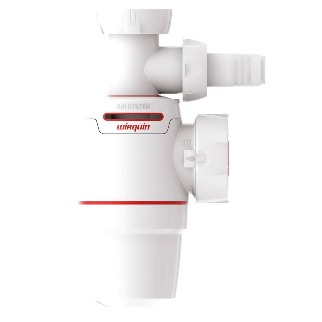 Siphon NEO Air System bi-matière N.F Evier+prise MAL Ø40-0