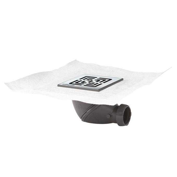 WIRQUIN Bonde de douche à chaper JAMES orientable 360° grille carrée inox-0