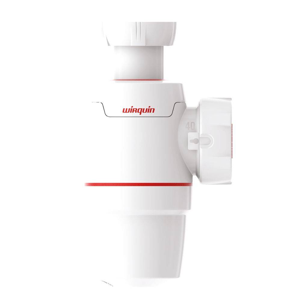 Siphon évier Néo Ø40mm zéro fuite WIRQUIN-0
