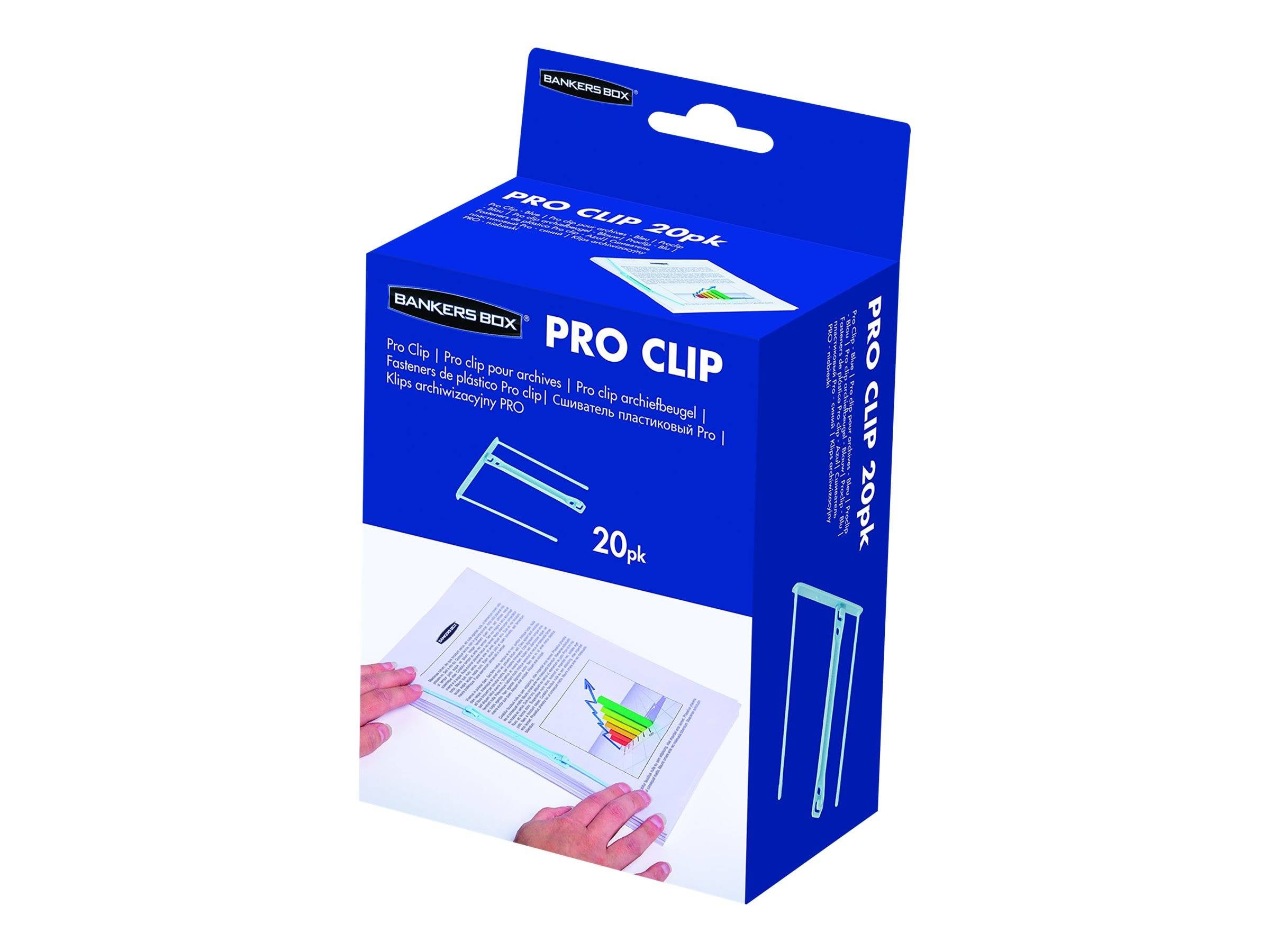 FELLOWES Biding Clip Sky Blue Pack Of 20-2