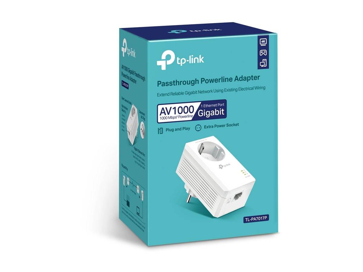 TP-LINK AV1000 Gigabit Passthrough Powerline Adapter-2