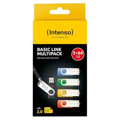 INTENSO Clé USB 2.0 Basic Line - Pack de 5 x 64 Go-2