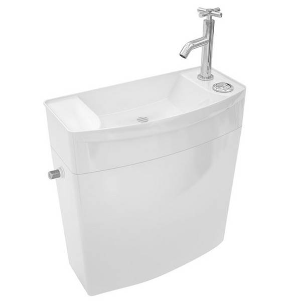WIRQUIN Réservoir WC polyéthylène bas combiné Lave-Main+Robinet ISE'O