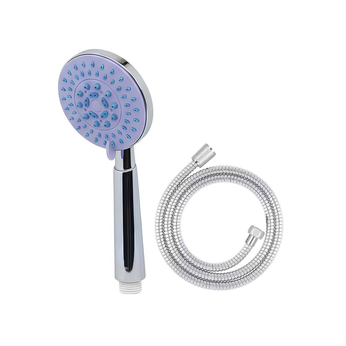Pommeau de Douche Multijet avec Flexible 1.5m et Support Mural-0