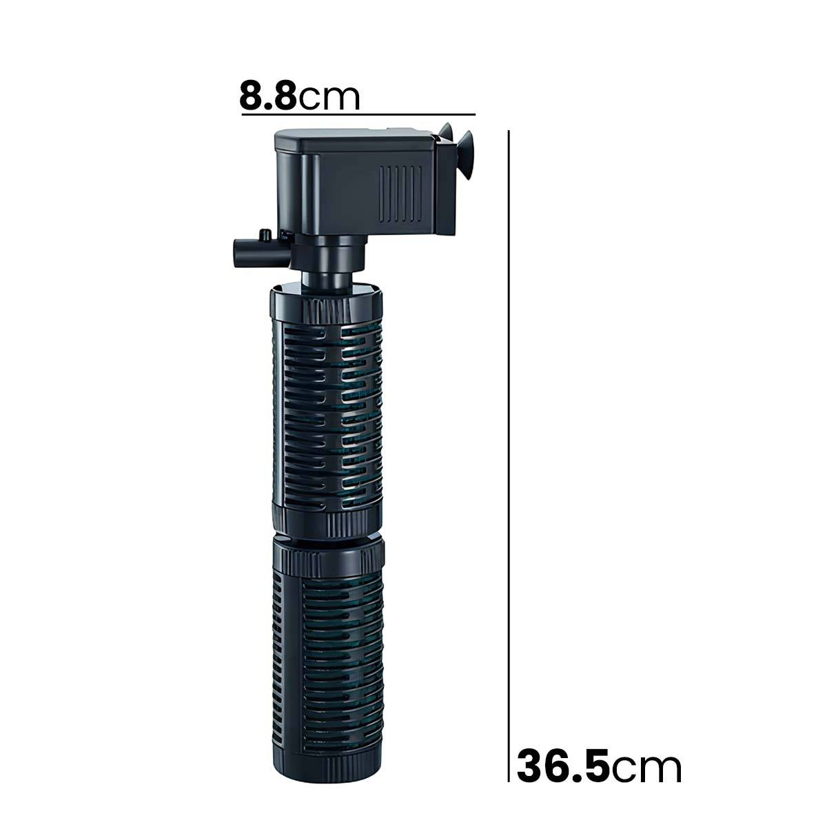 Pompe de Filtration Submersible 3-en-1 14W pour Aquarium Débit 1020L/h-3