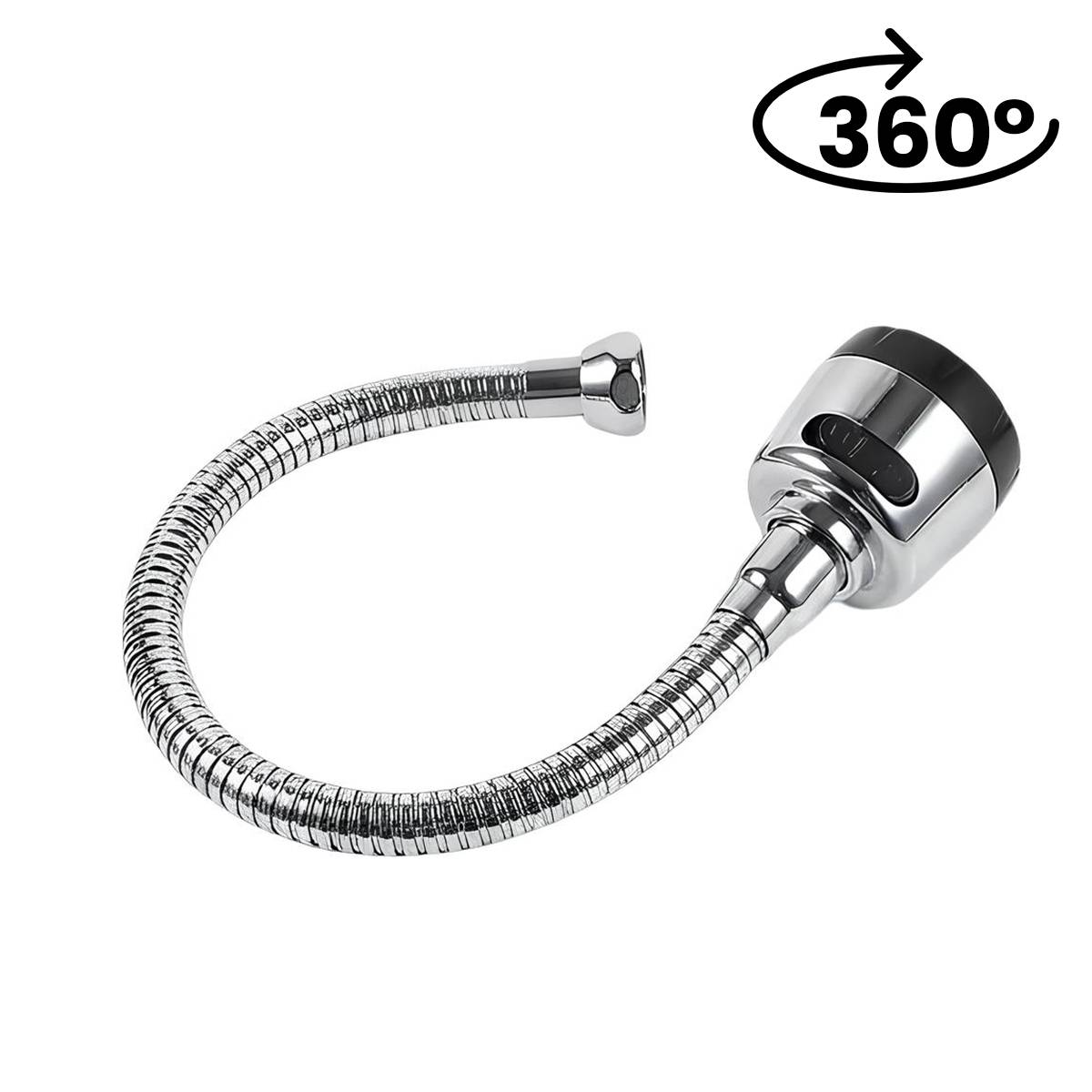 Flexible pour Robinet de Cuisine Rotatif à 360° Double jet-3