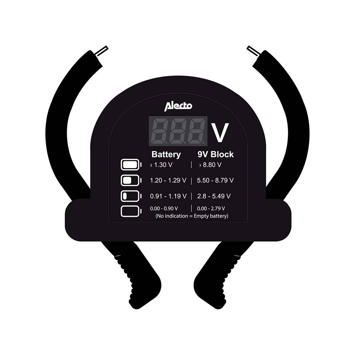 Testeur de Piles Numérique Universel pour AA / AAA / C / D / 9V / Piles Boutons-3