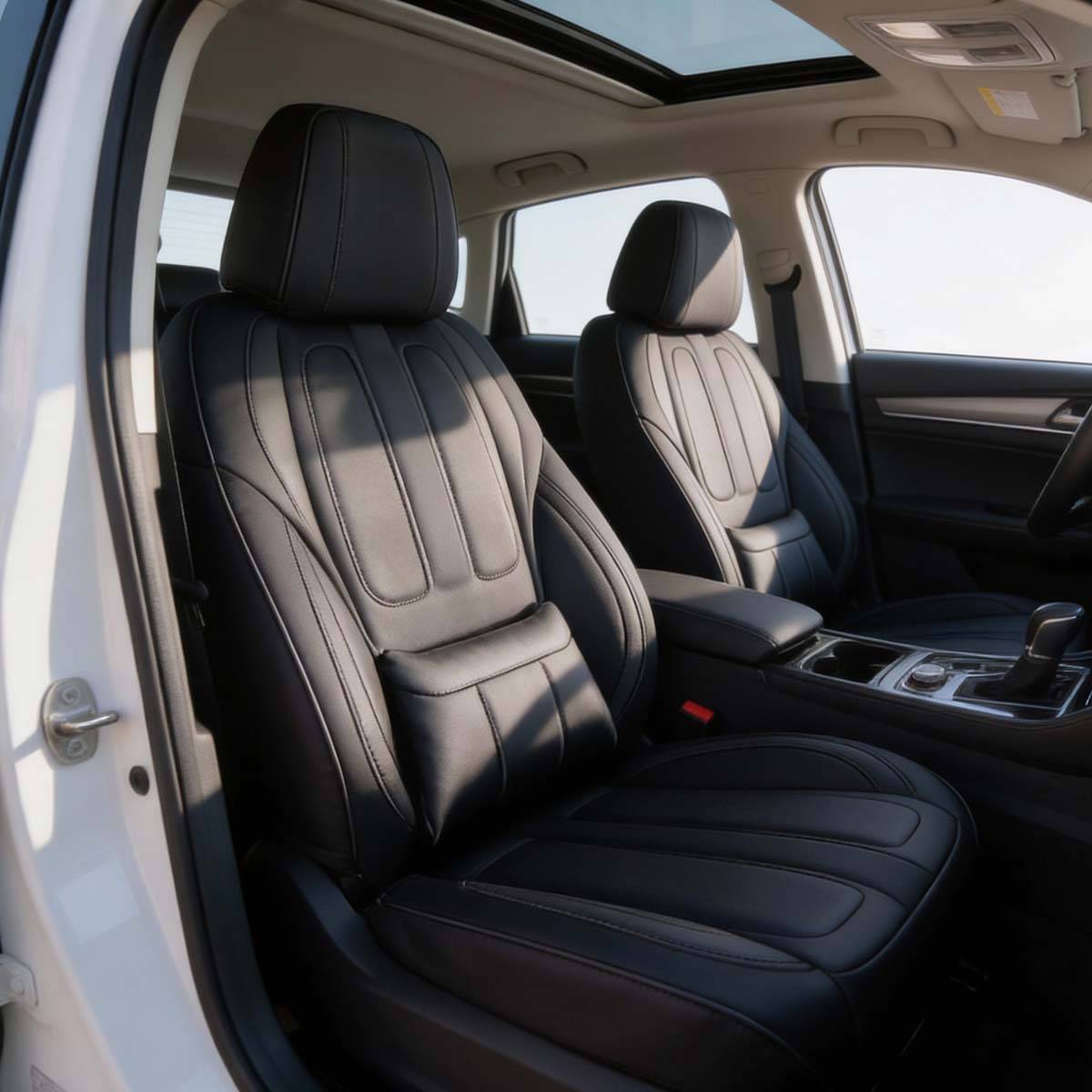 Housses Ajustables pour Sièges Auto Avant Doubles et Banquette Arrière-2