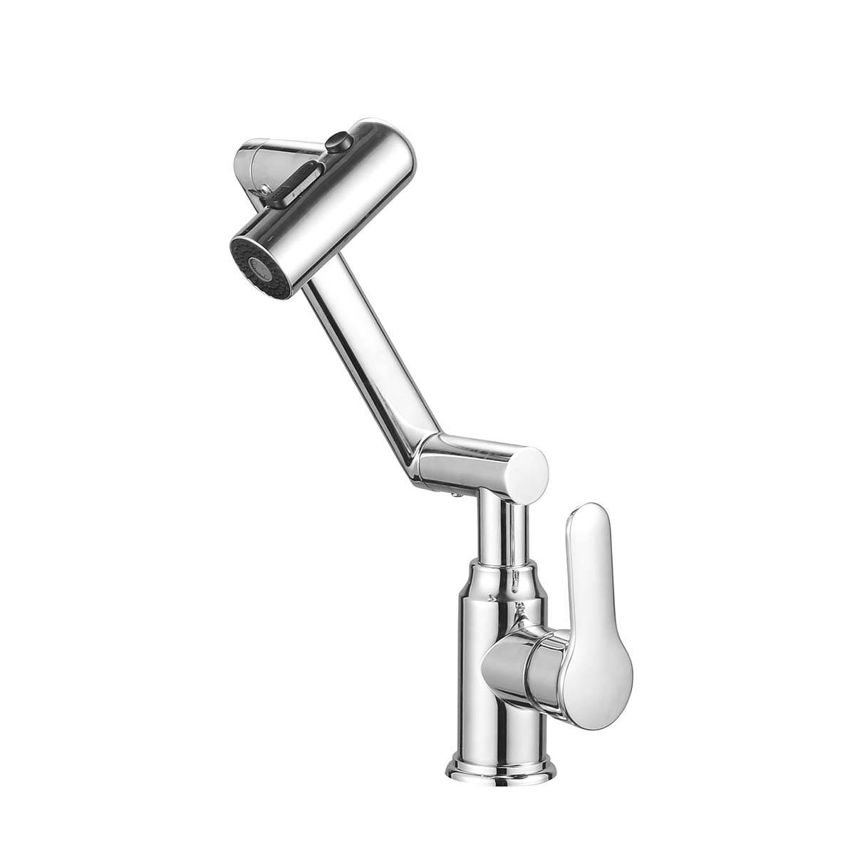 Robinet à Bras Articulé avec Tête Orientable Finition Chromée-0