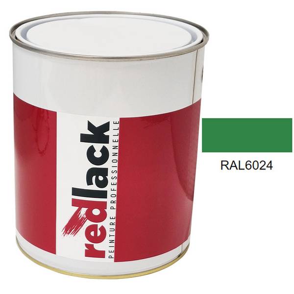 Peinture Multisupport - RAL 6024 - Vert signalisation - Satiné - 3L -  Redlack - RAL6024