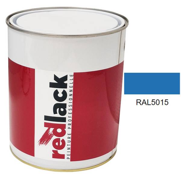 Peinture Multisupport - RAL 5015 - Bleu ciel - Brillant - 3L -  Redlack - RAL5015