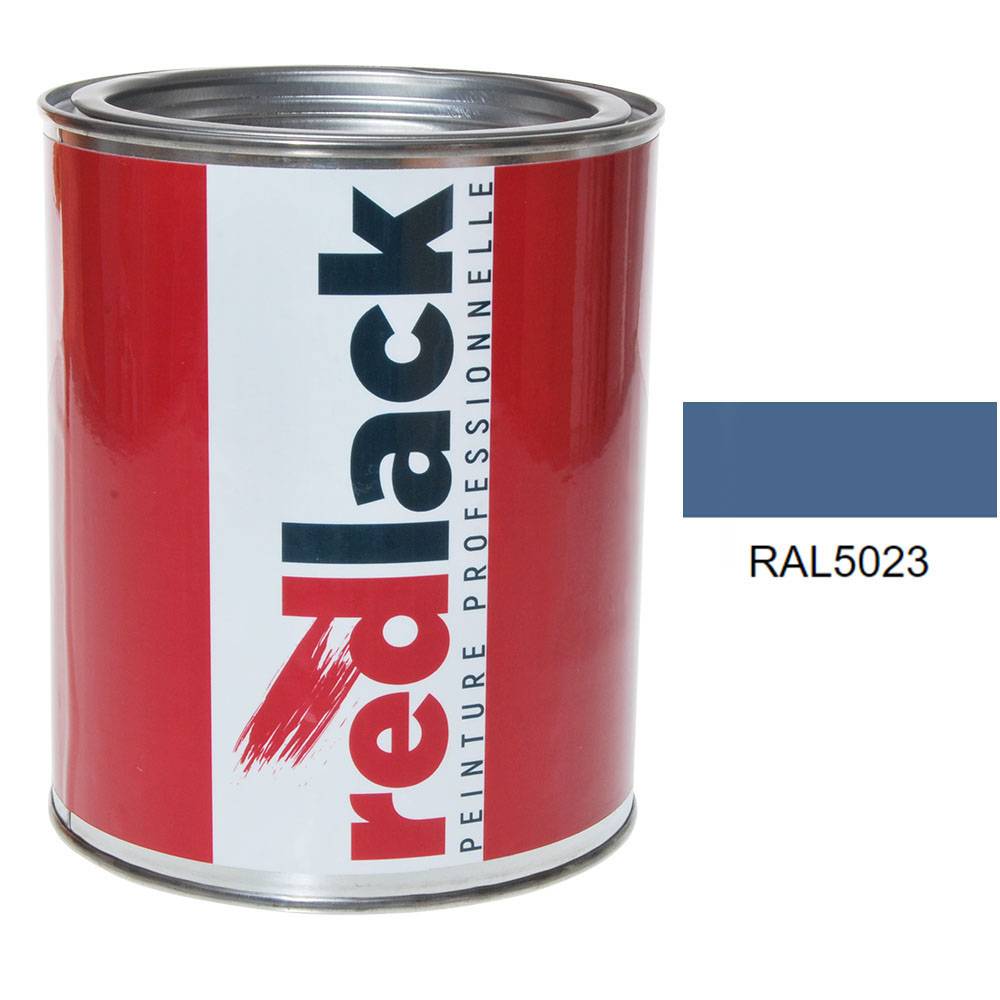 Peinture Multisupport - RAL 5023 - Bleu distant - Satiné - 1L - Redlack - RAL5023-0