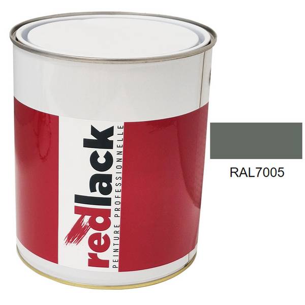 Peinture Multisupport - RAL 7005 - Gris souris - Satiné - 3L -  Redlack - RAL7005