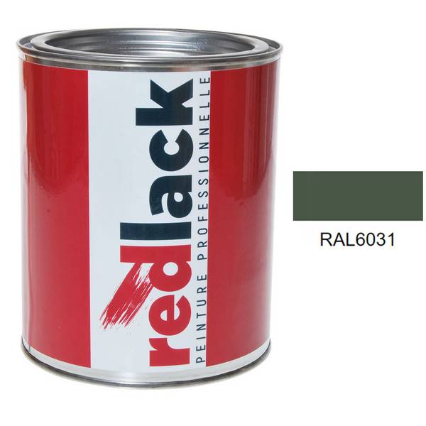 Peinture Multisupport - RAL 6031 - Vert Camouflage Bronze - Mat - 1L - Redlack - RAL6031