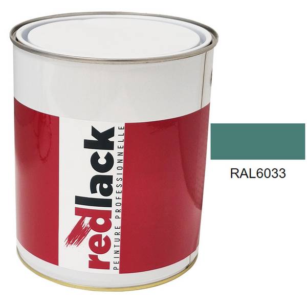Peinture Multisupport - RAL 6033 - Turquoise menthe - Mat - 3L -  Redlack - RAL6033