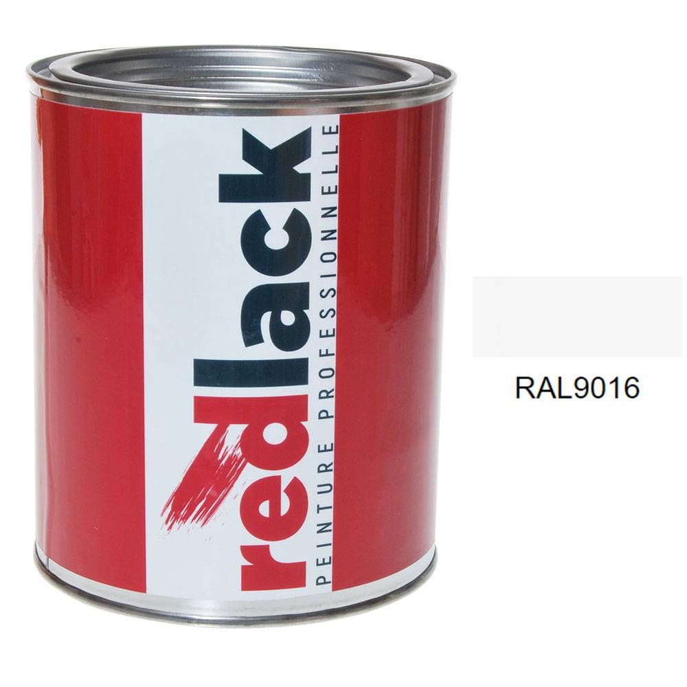Peinture Multisupport - RAL 9016 - Blanc signalisation - Brillant - 1L - Redlack - RAL9016-0