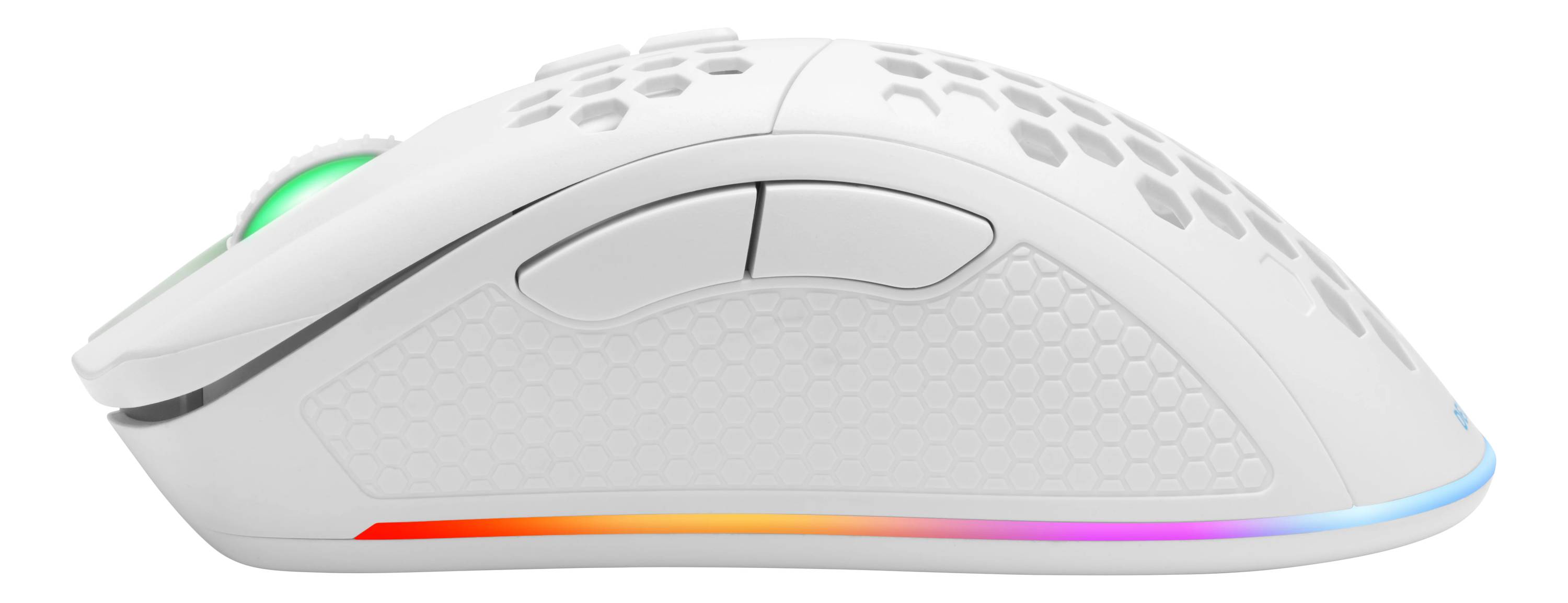 Deltaco Gaming GAM-120-W, Droitier, Optique, RF Wireless + Bluetooth + USB Type-A, 4800 DPI, 1 ms, Blanc-2