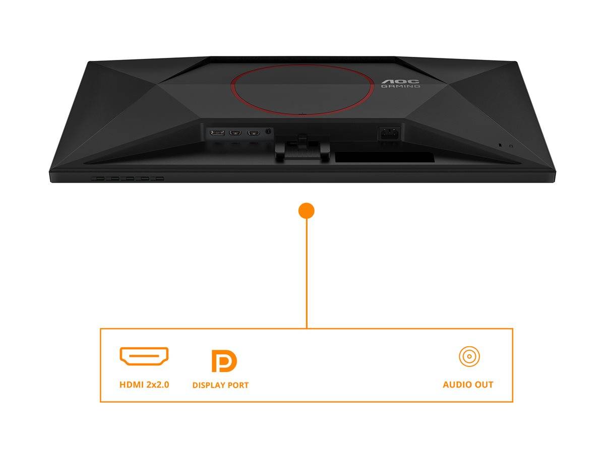 AOC G4 Q27G42XE, 68,6 cm (27"), 2560 x 1440 pixels, Quad HD, 1 ms, Noir, Rouge-4