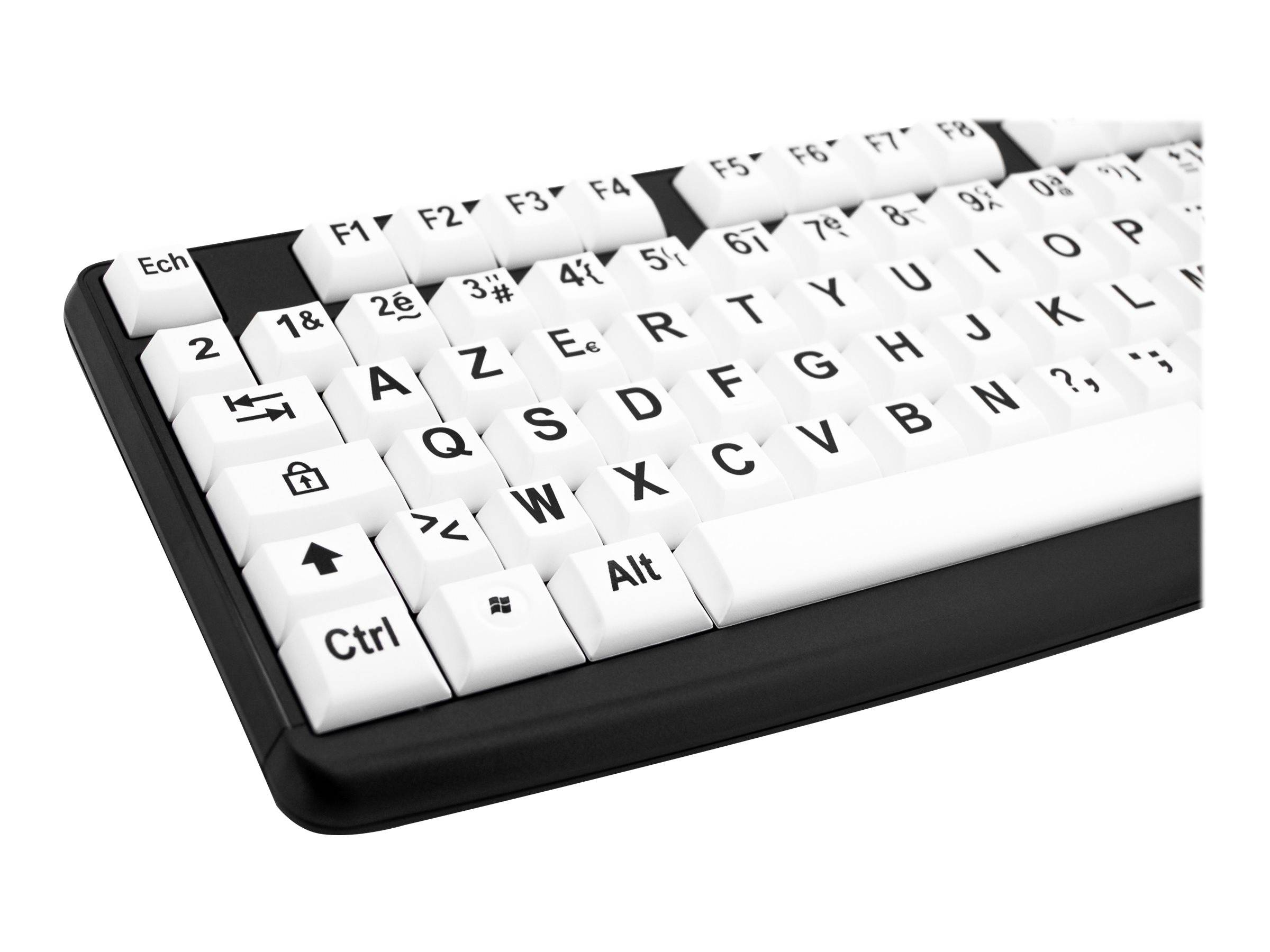 Clavier Filaire USB-A pour PC Disposition QWERTZ à Grands Caractères-1