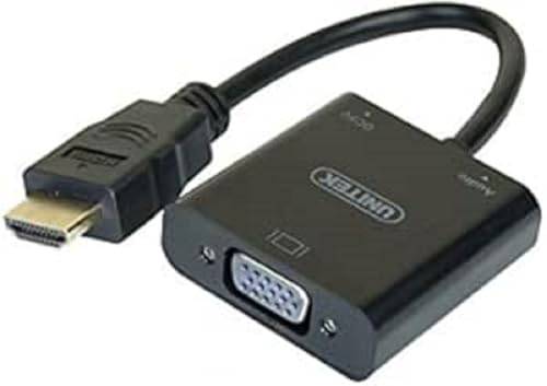 Convertisseur noir HDMI vers VGA+audio -15CM-2