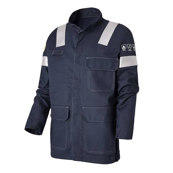 VESTE-BLOUSON TECHPROTECT BANDES MULTIRISQUES NAVY T0