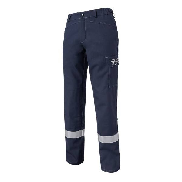 PANTALON TECHPROTECT BANDES MULTIRISQUES BLEU NAVY T6
