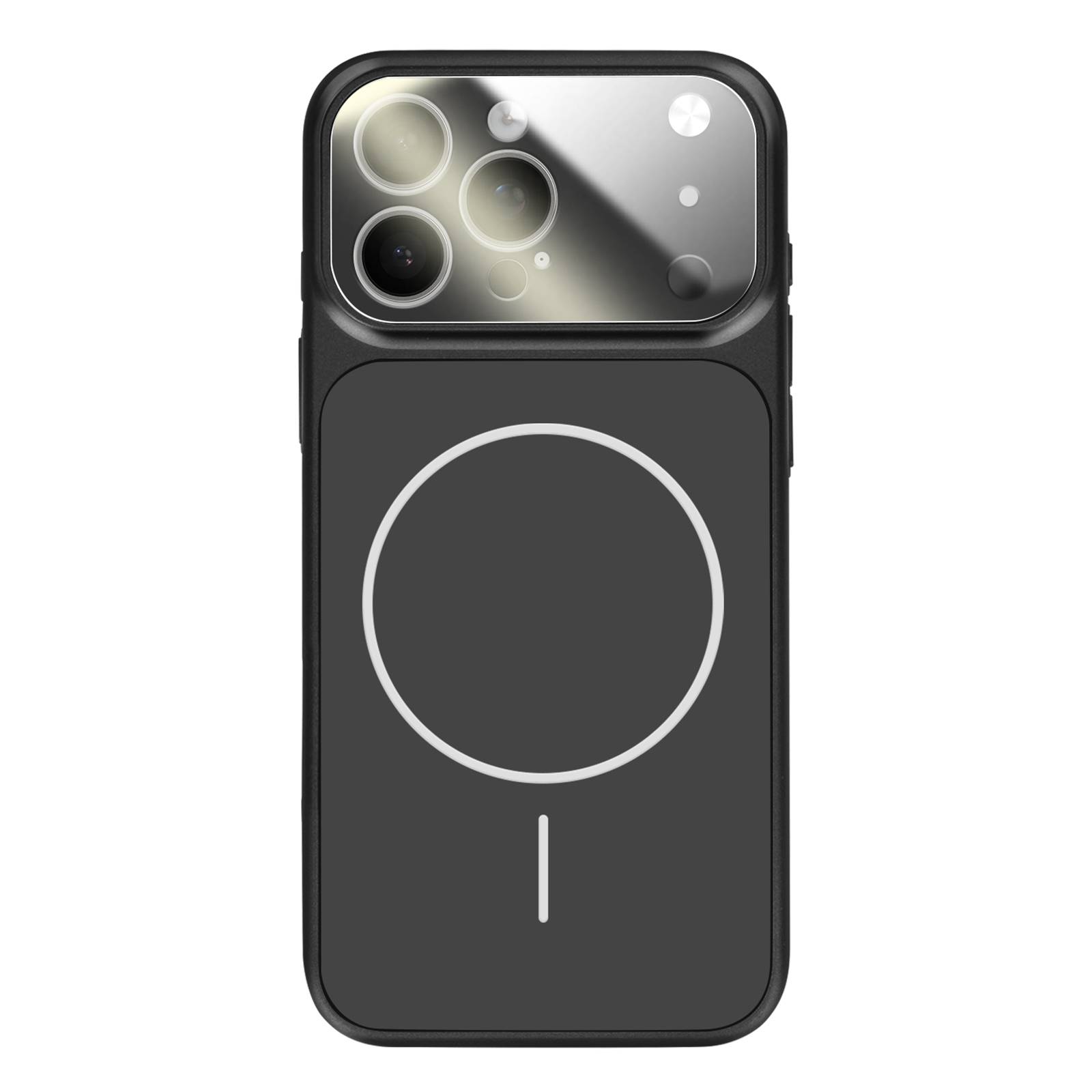 Coque MagSafe pour iPhone 15 Pro Max Rigide avec Verre Protection Caméra-1