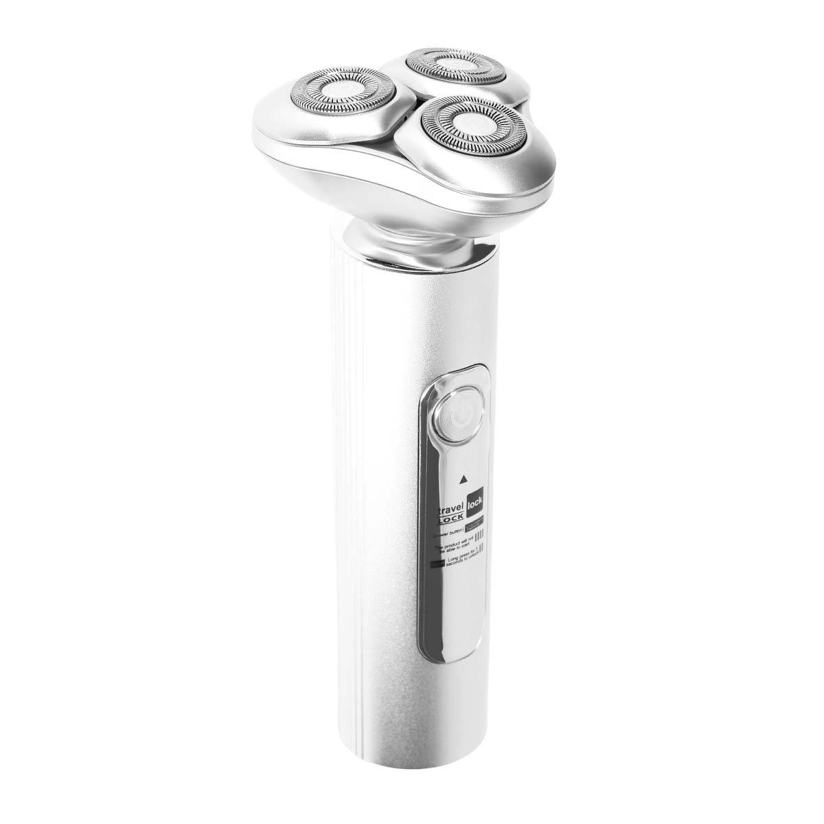 Rasoir Électrique Sans Fil à 3 Lames avec Écran LED et Fonction Travel Lock-0