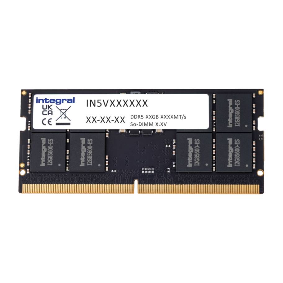 Integral IN5V32GNJRDX, 32 Go, 1 x 32 Go, DDR5, 5600 MHz, 262-pin SO-DIMM