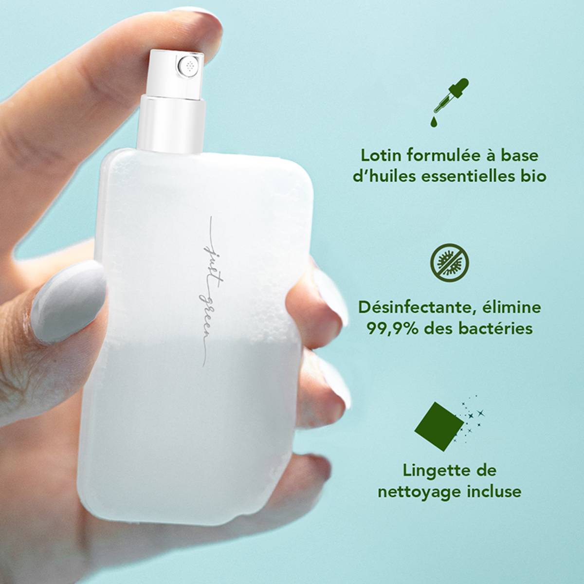 Spray Nettoyant 15ml Antibactérien et Compact-2