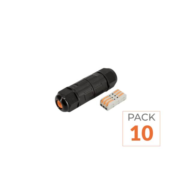 Connecteur étanche IP68 3 fils 1,5mm2 - Pack de 10 - SILAMP