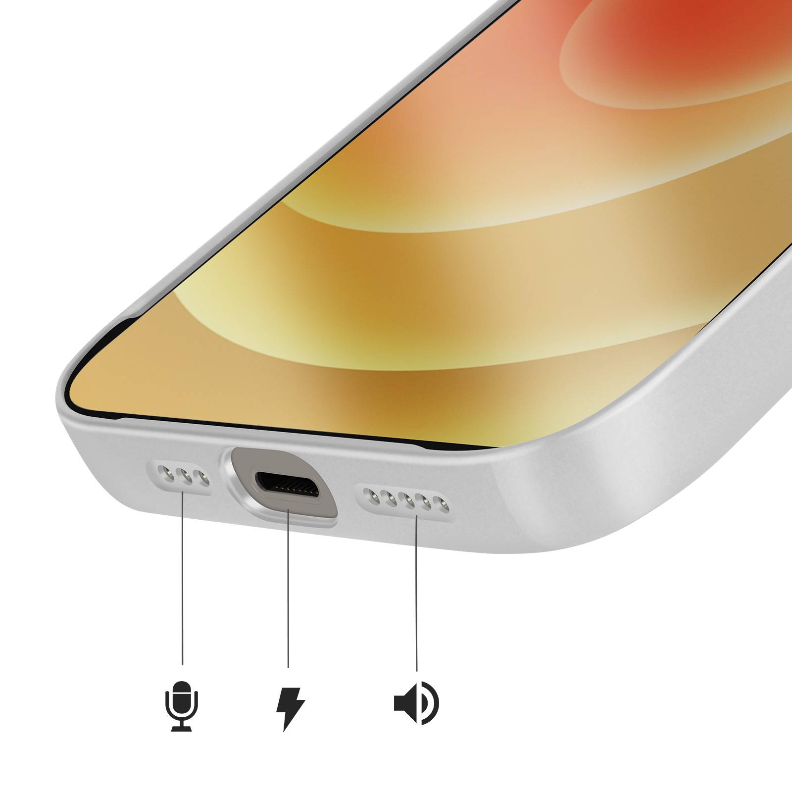 Coque pour iPhone 12 Compatible MagSafe Finition AG Glass Mate-4