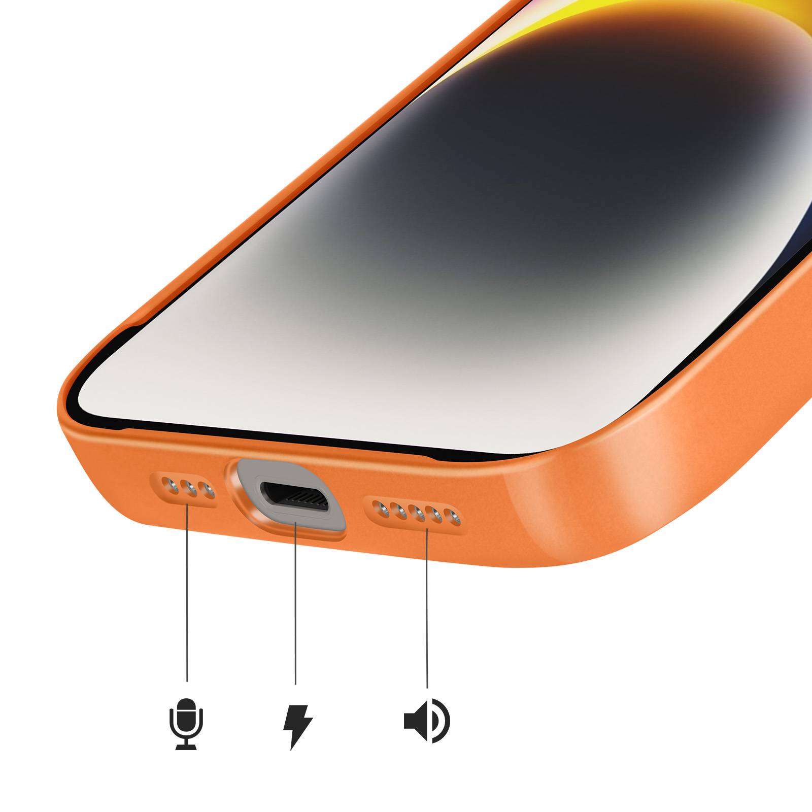 Coque pour iPhone 14 Compatible MagSafe Finition AG Glass Mate-4