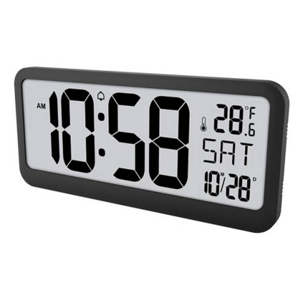 Horloge numérique géante avec température et date