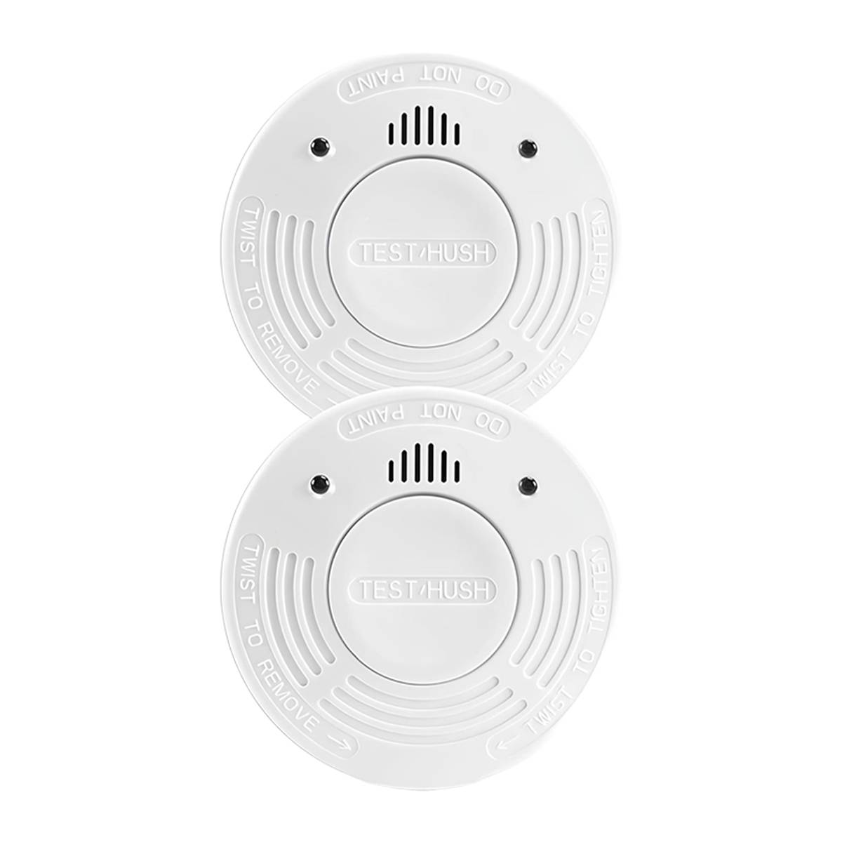 Pack de 2 Détecteurs de Fumée Optique 85dB avec Bouton Test et Fonction Silence-0