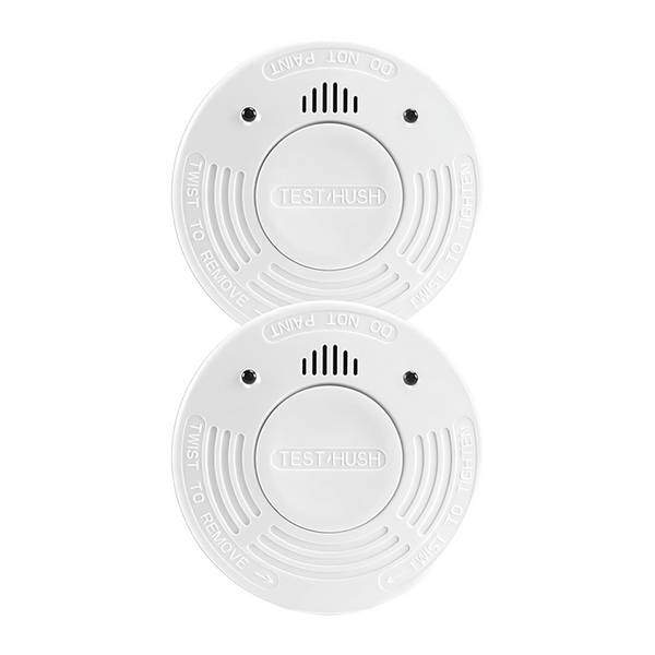 Pack de 2 Détecteurs de Fumée Optique 85dB avec Bouton Test et Fonction Silence