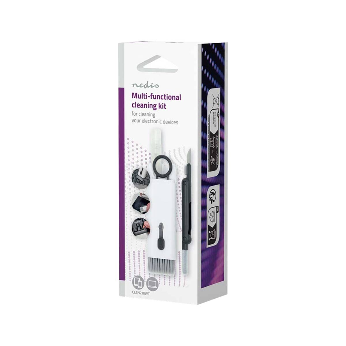 Kit de Nettoyage 7-en-1 Multifonction 5ml pour Écran / Écouteurs / Clavier-4