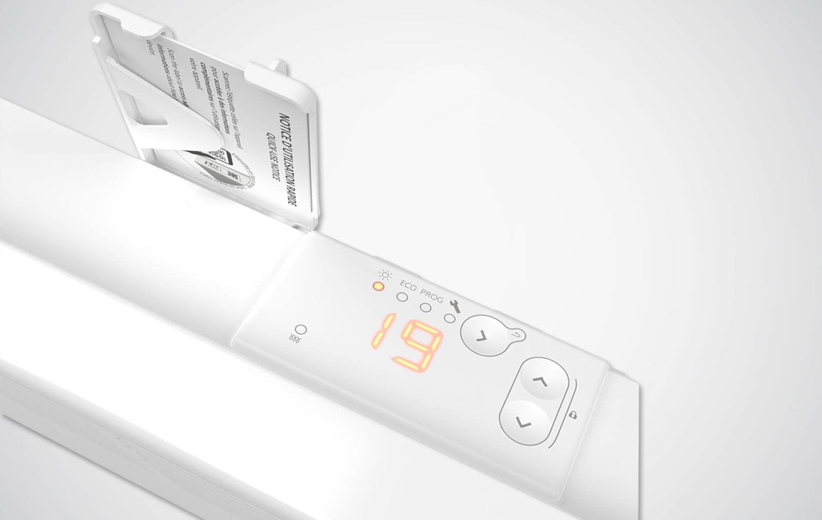 Convecteur électrique F617 blanc 1250W - ATLANTIC - 561732-2