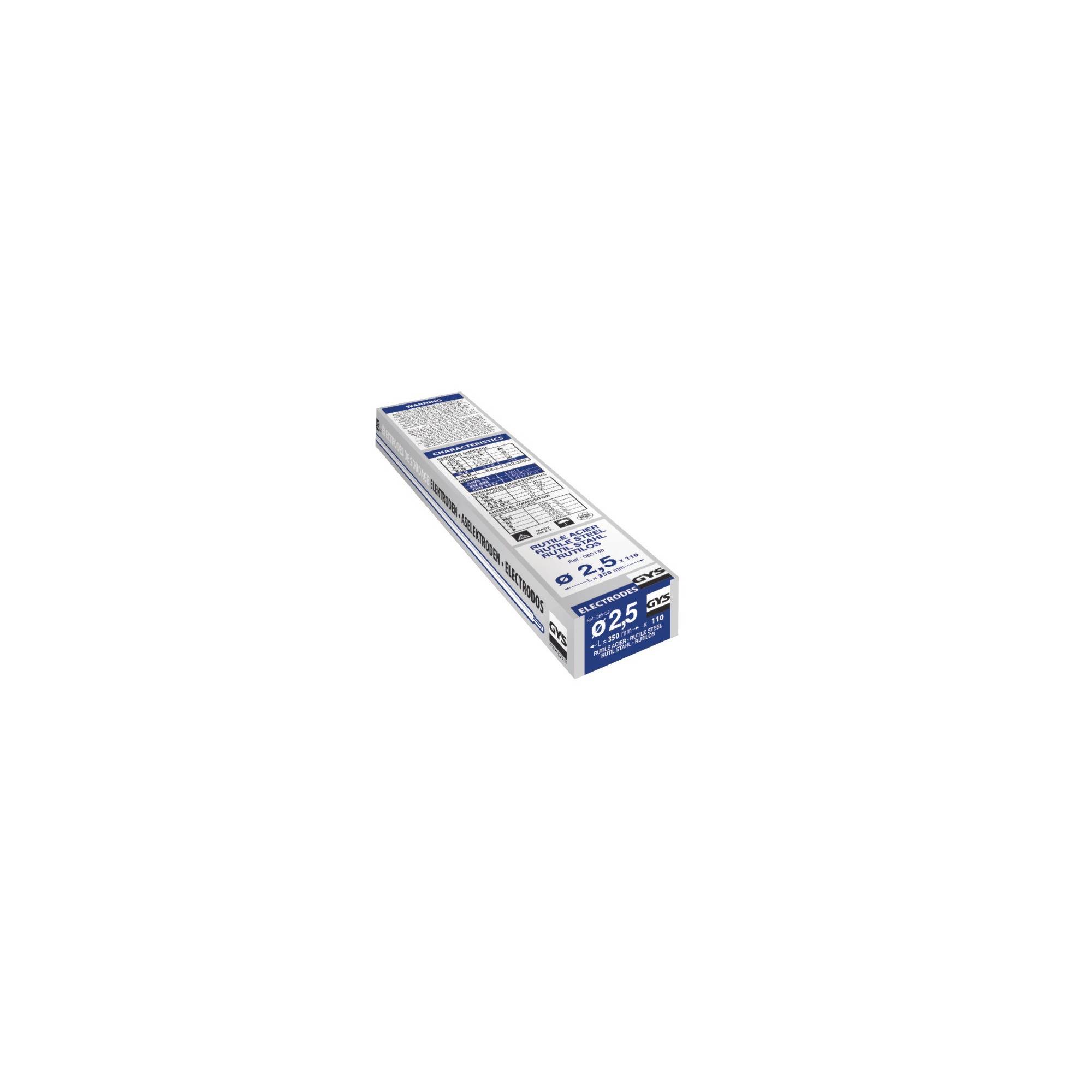 électrode Acier Rutile Gys 2.5mm Soudage Facile Acier Doux Toutes Positions - Gys-1